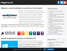 Tablet Screenshot of megatron.sk